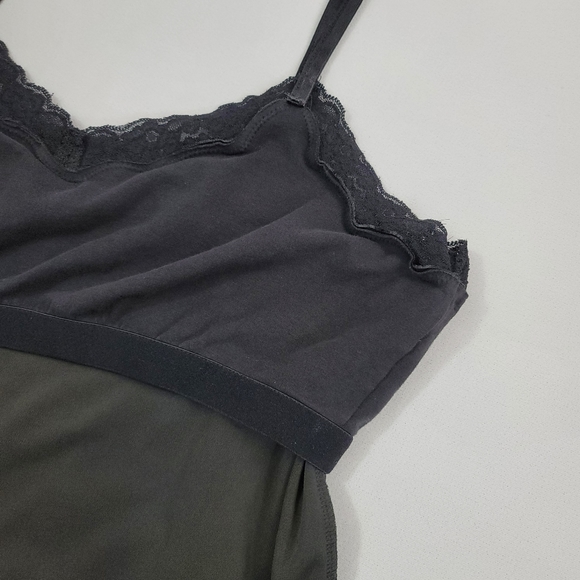 Velvet And Lace Spaghetti Strap Top Sz L By Coldwater Creek - Picture 13 of 16